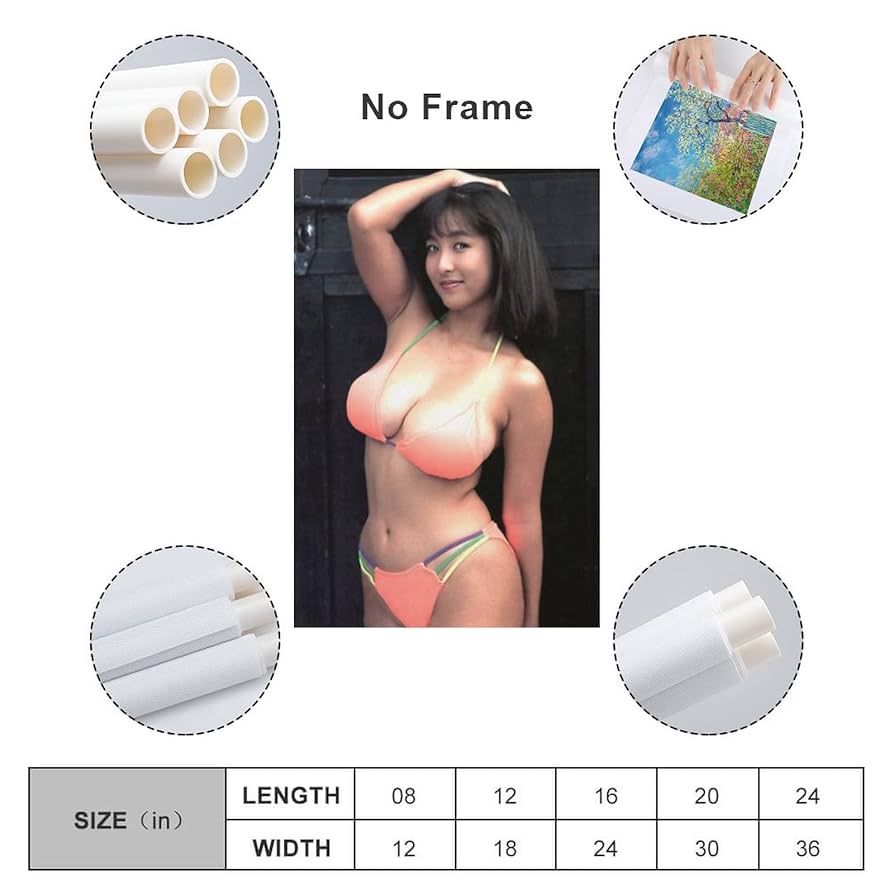 Amazon.co.jp: かとうれいこ壁飾りポスターセクシービキニ写真